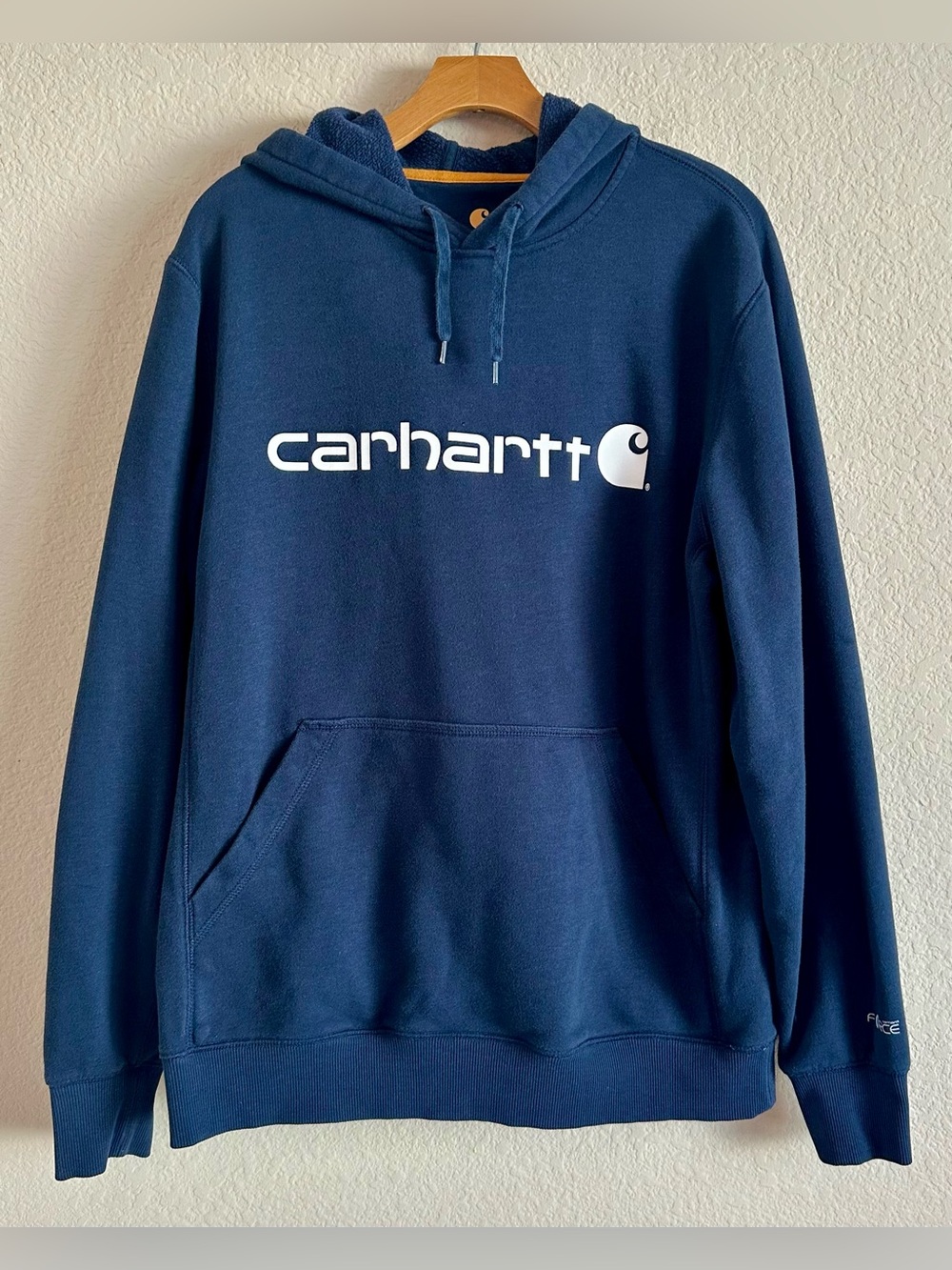 Carhartt Force Extremes Hoodie Sweatshirt Men's Size M Navy Relaxed Fit Pullover
